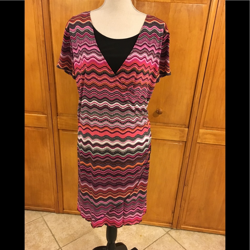 Pretty faux-wrap dress!